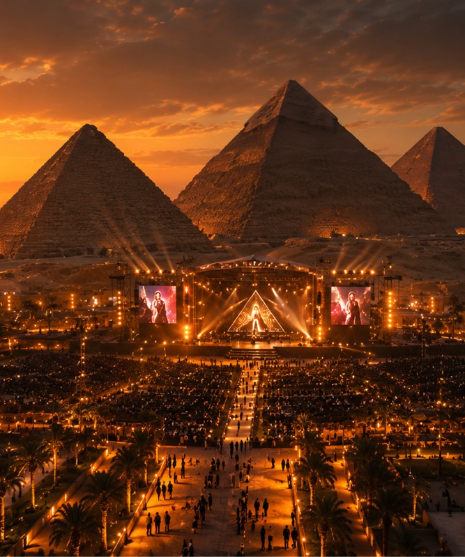 Giza�da Alt�n Gece Shakira Konser Turu