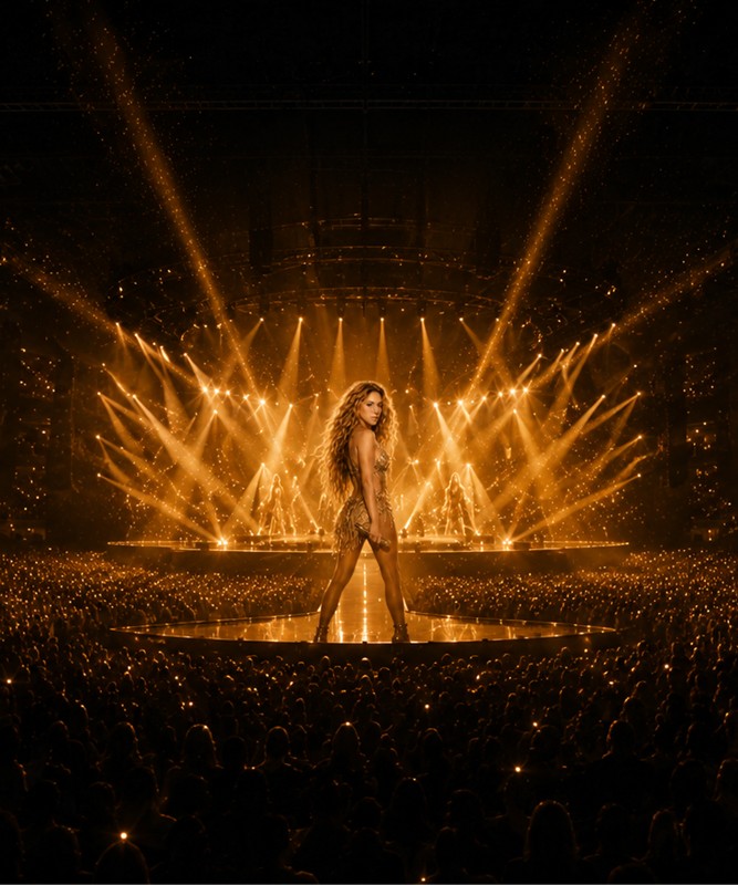 Giza�da Alt�n Gece Shakira Konser Turu