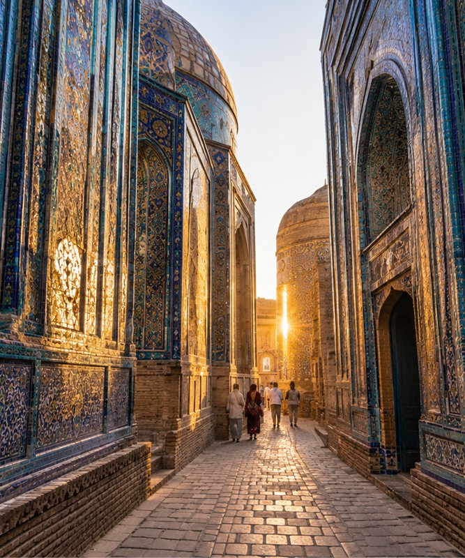 Bayramda �pek Yolunun �zinde �zbekistan Turu